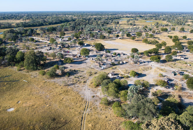 Maun safari experience by helicopter