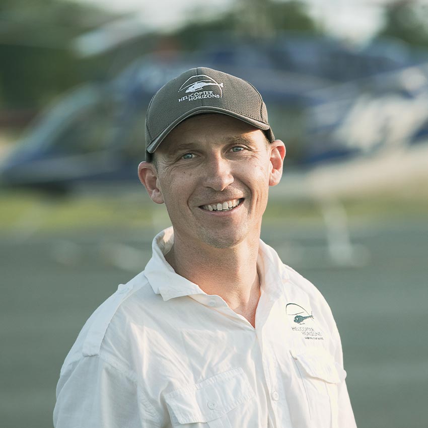 Helicopter pilot Arnaud