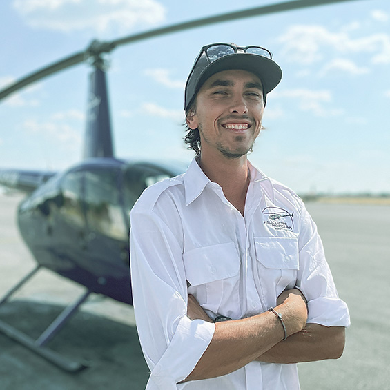 Helicopter pilot Dylan