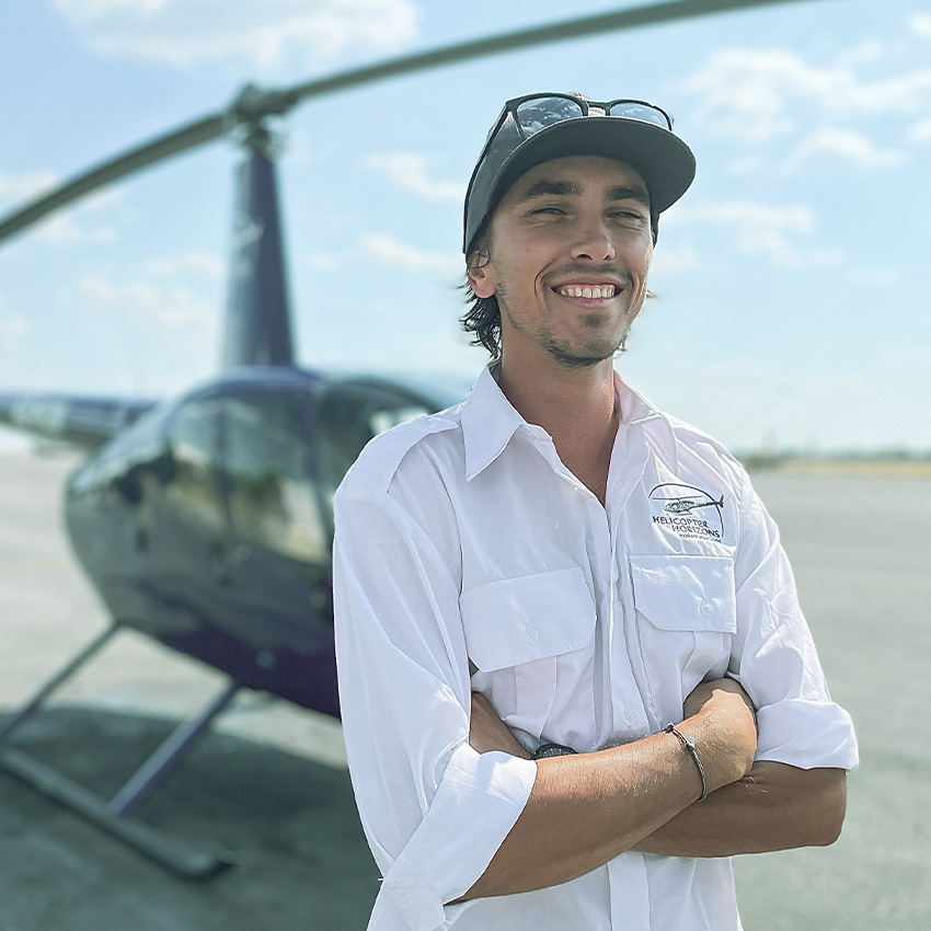 Helicopter pilot Dylan